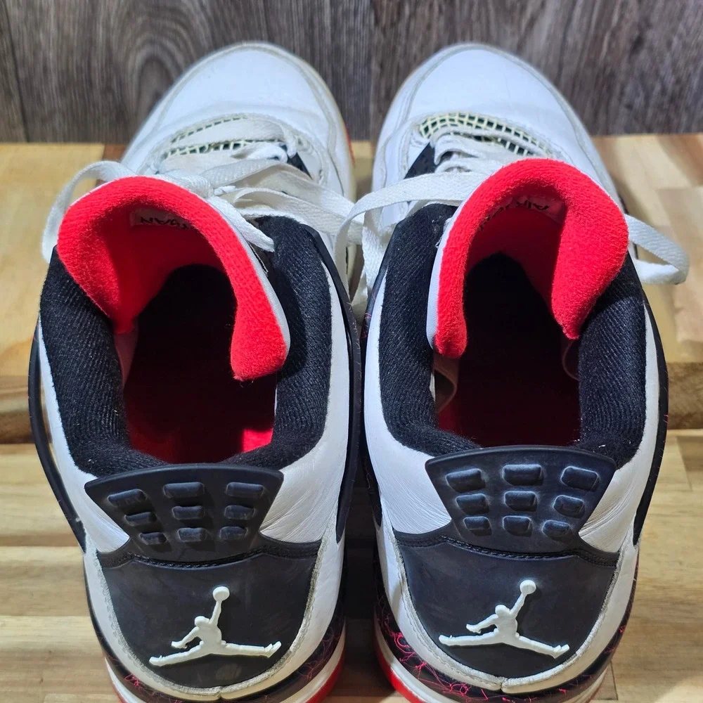 Jordan 4 Retro Flight Nostalgia Pale Citron 308497-116‎ Size 11 White 2018 Tag